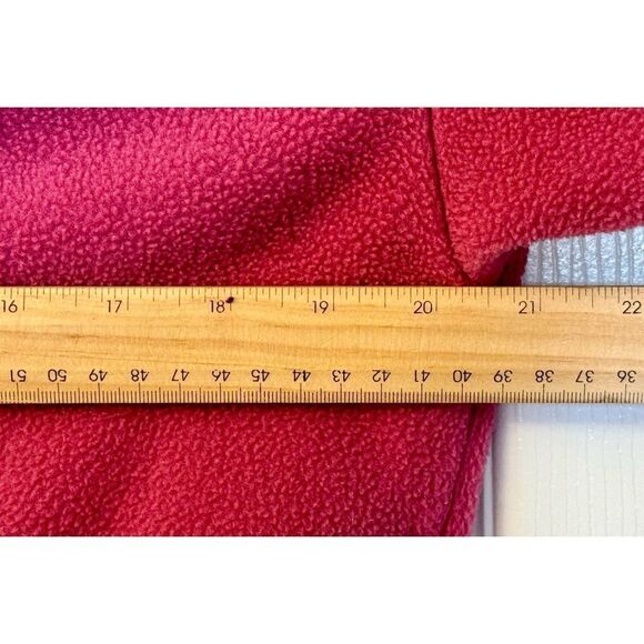 Vintage Woolrich Women’s Fuschia 1/4 Button Snap Pullover Sweater Medium - Picture 9 of 9